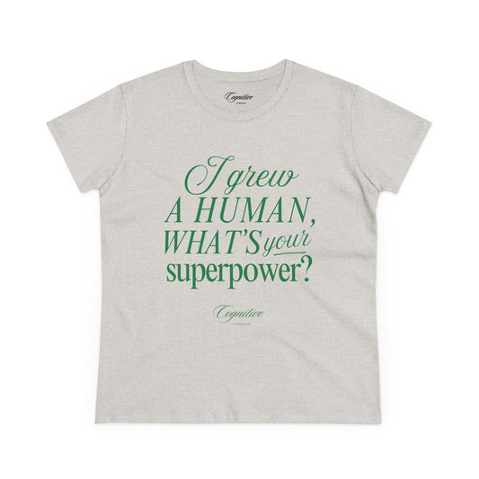 Women's "Superpower" Cotton Tee