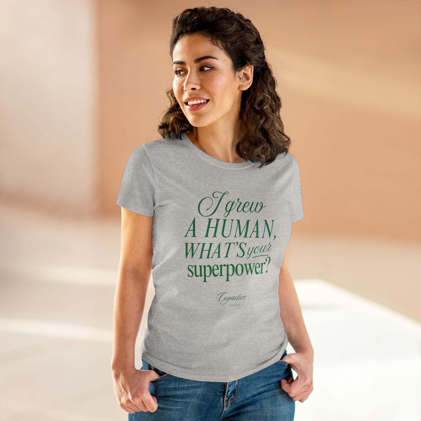Women's "Superpower" Cotton Tee