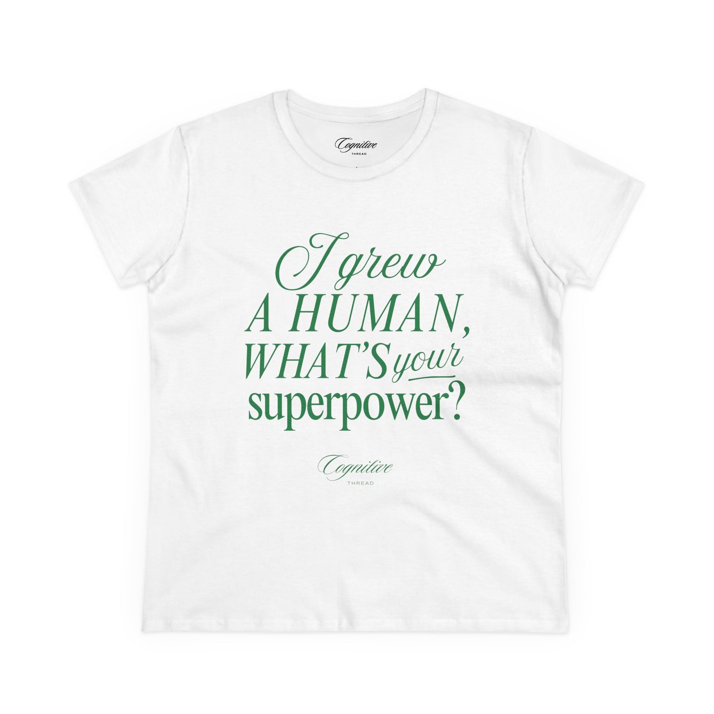 Women's "Superpower" Cotton Tee